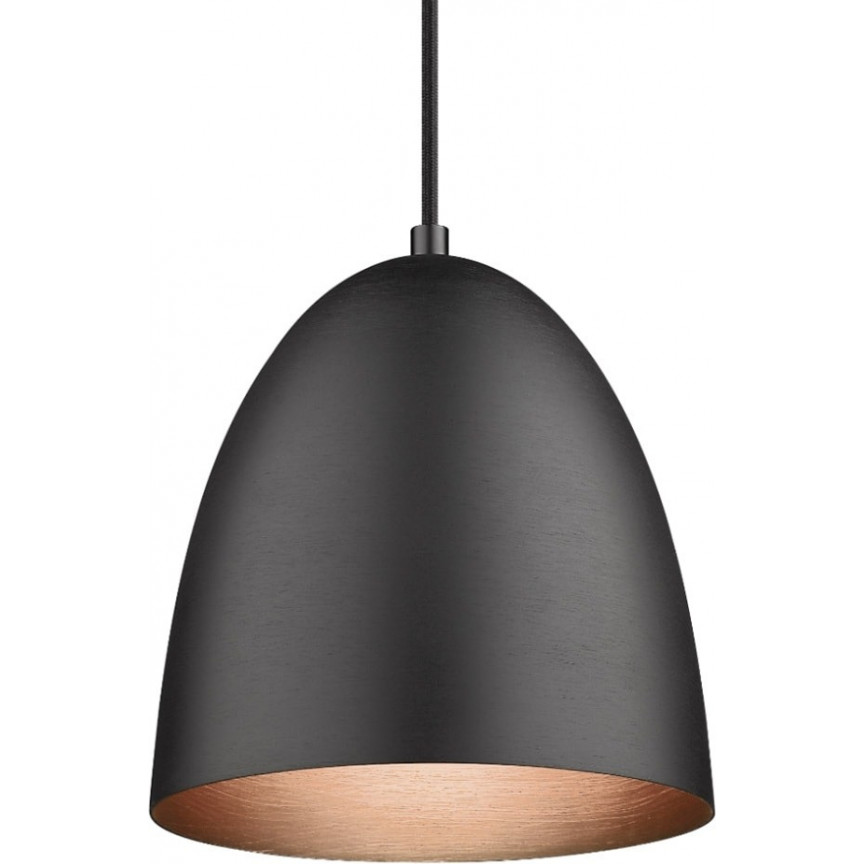 The Classic 30cm black brushed pendant lamp HaloDesign