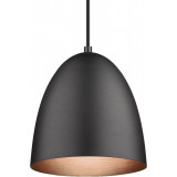 Designerska Lampa wisząca The Classic 30cm czarny szczotkowany HaloDesign do salonu, kuchni i jadalni