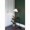 Stylowa Lampa podłogowa z plisowanym kloszem Medina biały/czarny HaloDesign do czytania w salonie