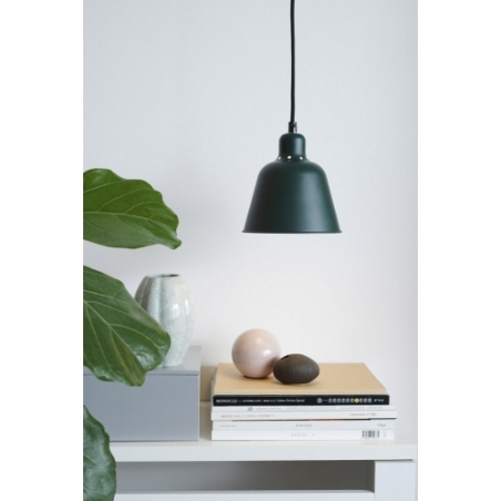 Designerska Lampa wisząca metalowa Carpenter 15cm zielona HaloDesign do salonu, kuchni i jadalni