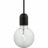 Designerska Lampa wisząca żarówka na kablu Cable-Set czarna HaloDesign do salonu, kuchni i jadalni