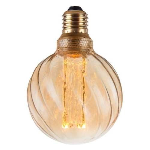 Colors Twist 5W 9,5cm 3 amber dimmable decorative bulb HaloDesign