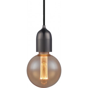 Classic metallic black "bulb" pendant lamp HaloDesign