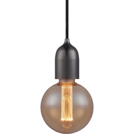 Classic metallic black "bulb" pendant lamp HaloDesign