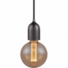 Designerska Lampa wisząca żarówka na kablu Classic czarny metaliczny HaloDesign do salonu, kuchni i jadalni