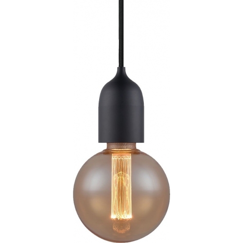 Classic black "bulb" pendant lamp HaloDesign