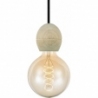 Light Cable-Set "bulb" wooden pendant lamp HaloDesign