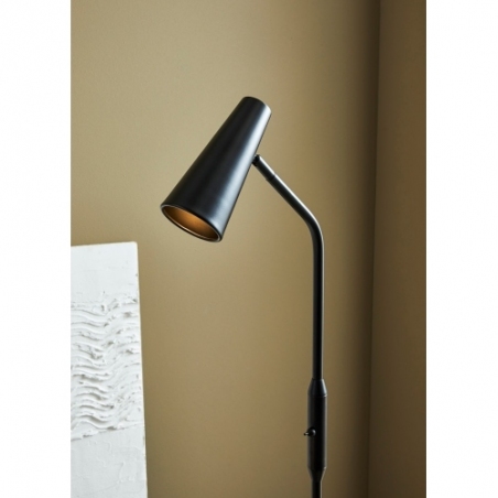 Stylowa Lampa podłogowa regulowana Crest czarna Markslojd do salonu i sypialni
