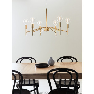 Monarch 70 gold retro chandelier Markslojd