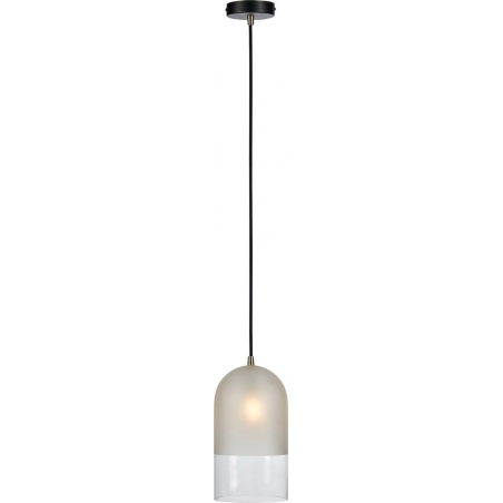 Cope 15cm transparent&amp;black glass pendant lamp Markslojd