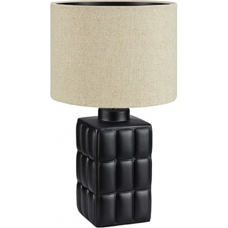 Cuscini 42 beige&amp;black ceramic table lamp with shade Markslojd