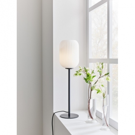 Cava white&amp;black glass table lamp Markslojd