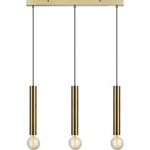Lampa wiszące żarówki na listwie Sencillo III mosiężna Markslojd 2