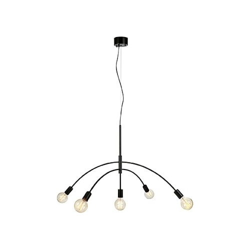 Crux black pendant lamp with 5 lights Markslojd
