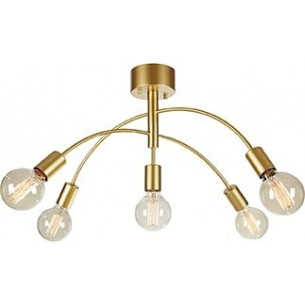 Cygnus gold semi flush ceiling light with 5 lights Markslojd