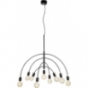 Lavello 95cm black pendant lamp with 9 lights Markslojd