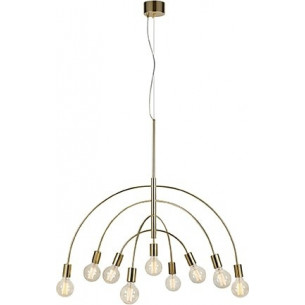 Lampa wisząca 9 punktowa Lavello 95cm mosiężna Markslojd 2