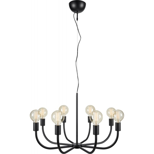 Amistoso 77cm black pendant lamp with 8 lights Markslojd