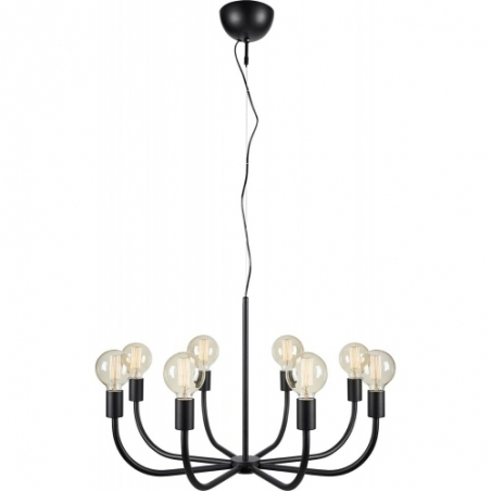 Amistoso 77cm black pendant lamp with 8 lights Markslojd