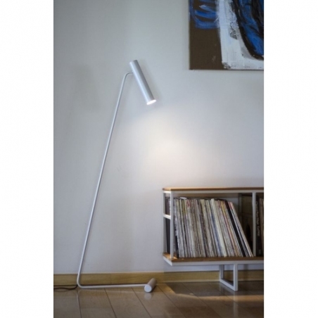 Stork bright white minimalistic floor lamp LoftLight