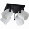 Spectra IV white&amp;black ceiling lamp with 4 lights TK Lighting