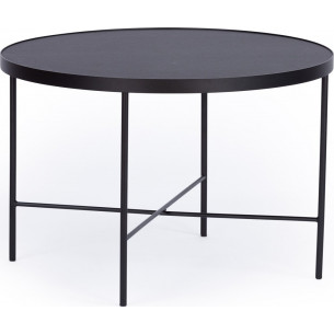 Tre 60 fobro nero round coffee table Nordifra