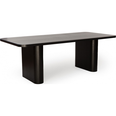Pelare 180x90 black oak veneered dining table Nordifra