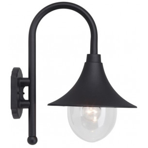 Berna black outdoor wall lamp Brilliant