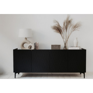 Bolge I 160 black veneered cabinet Nordifra