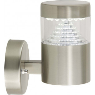 Avon Led satin chrome outdoor wall lamp Brilliant