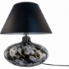 Adana Krezle black glass table lamp with shade ZumaLine