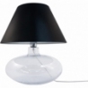 Adana black&amp;transparent glass table lamp with shade ZumaLine