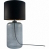 Amarsa black&amp;smoked glass table lamp with shade ZumaLine