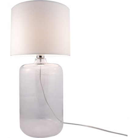 Amarsa white&amp;transparent glass table lamp with shade ZumaLine