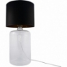 Amarsa black-gold&amp;transparent glass table lamp with shade ZumaLine