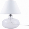 Mersin white&amp;transparent glass table lamp with shade ZumaLine