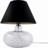 Mersin black-gold&amp;transparent glass table lamp with shade ZumaLine