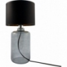 Samasun black-gold&amp;smoked glass table lamp with shade ZumaLine