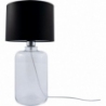 Samasun black&amp;transparent glass table lamp with shade ZumaLine