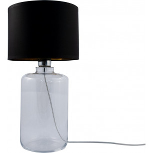 Samasun black-gold&amp;transparent glass table lamp with shade ZumaLine