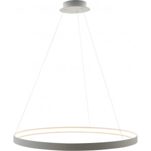 Circle 110 white modern round pendant lamp ZumaLine