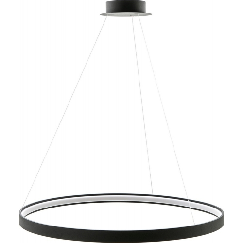 Circle 110 black modern round pendant lamp ZumaLine