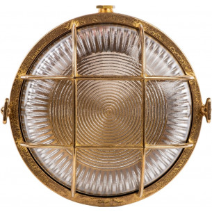 Aliveri II 17 loft outdoor wall lamp brass ZumaLine