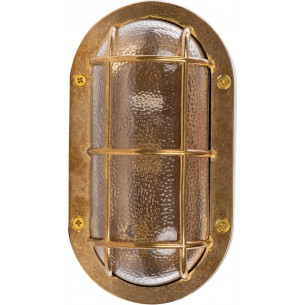 Thira V brass industrial outdoor wall lamp ZumaLine