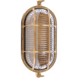 Thira III brass industrial outdoor wall lamp ZumaLine Thira III brass industrial outdoor wall lamp ZumaLine
