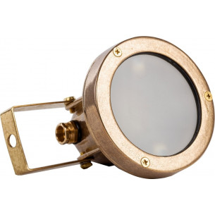 Kavala I brass industrial outdoor wall lamp ZumaLine