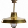 Volos 46 brass industrial semi flush ceiling light ZumaLine