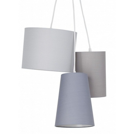 Trial grey pendant lamp with shades Brilliant