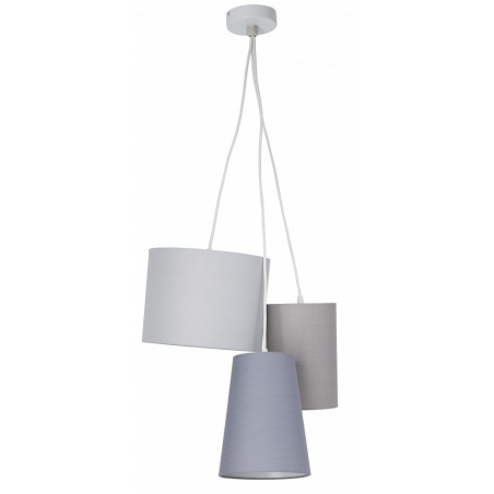 Trial grey pendant lamp with shades Brilliant