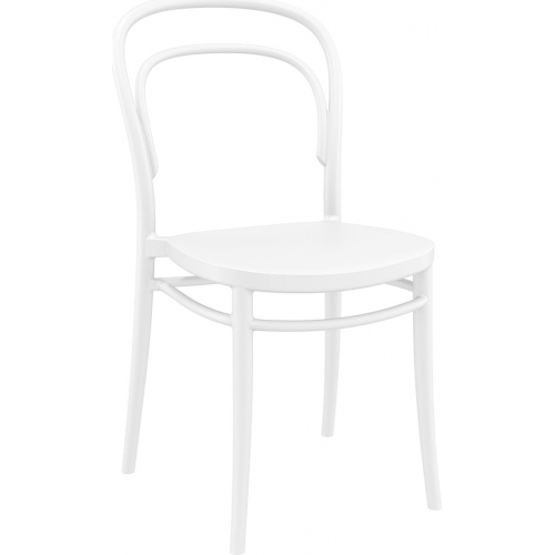 Marie white plastic chair Siesta